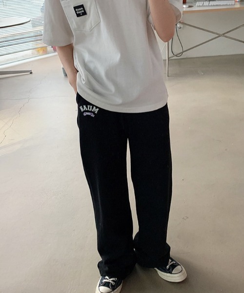 さらに100円引き◆MUAHMUAH◆SOFT WIDE BANDING PANTS muah muah/ムーアムーア』MUAH WIDE COTTON BANDING PANTS