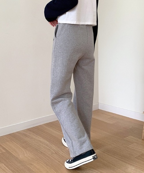 muah muah/ムーアムーア』MUAH WIDE COTTON BANDING PANTS