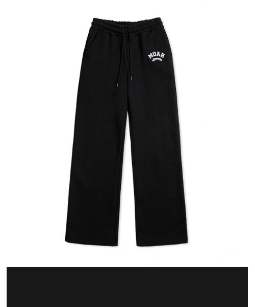 muahmuah(ムーアムーア)の「『muah muah/ムーアムーア』MUAH WIDE COTTON BANDING PANTS/ワイドコットンバンディング パンツ(スウェットパンツ・レディース・アイボリー/ブラック/グレー/ライトブルー・FREE)」の18枚目の写真