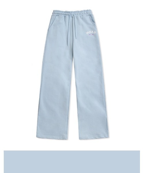 muahmuah(ムーアムーア)の「『muah muah/ムーアムーア』MUAH WIDE COTTON BANDING PANTS/ワイドコットンバンディング パンツ(スウェットパンツ・レディース・アイボリー/ブラック/グレー/ライトブルー・FREE)」の20枚目の写真