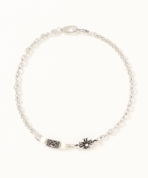 dictionary（ディクショナリー）の「【dictionary】シルバーチェーン アンクレット（アンクレット・レディース・シルバー系その他/シルバー×ブラック/シルバー×ブルー・FREE）」の6枚目の写真