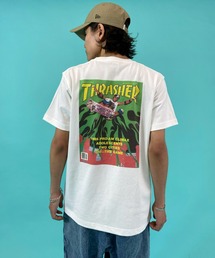 【ムラサキスポーツWEB限定】THRASHER/スラッシャー ルーズシルエット バックプリントTシャツ TH91315 MAR 87