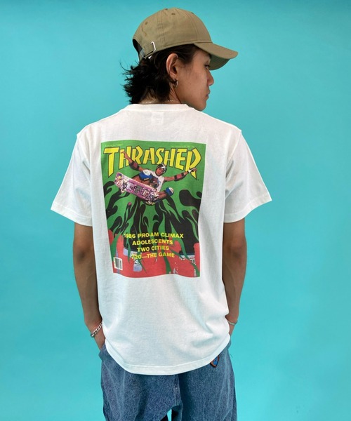THRASHER(スラッシャー)の「【ムラサキスポーツWEB限定】THRASHER/スラッシャー ルーズシルエット バックプリントTシャツ TH91315 MAR 87(Tシャツ/カットソー・メンズ・ホワイト/ブラック/グレー・M/L/XL)」の13枚目の写真