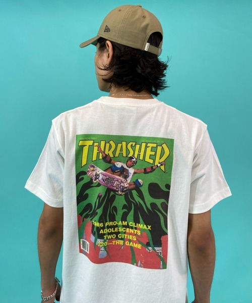 THRASHER(スラッシャー)の「【ムラサキスポーツWEB限定】THRASHER/スラッシャー ルーズシルエット バックプリントTシャツ TH91315 MAR 87(Tシャツ/カットソー・メンズ・ホワイト/ブラック/グレー・M/L/XL)」の14枚目の写真