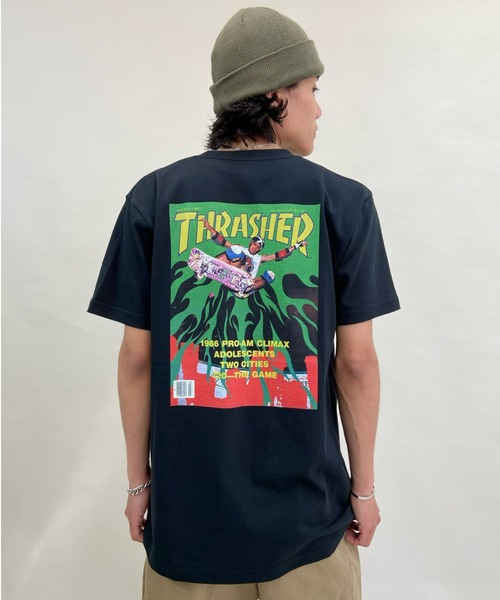 THRASHER(スラッシャー)の「【ムラサキスポーツWEB限定】THRASHER/スラッシャー ルーズシルエット バックプリントTシャツ TH91315 MAR 87(Tシャツ/カットソー・メンズ・ホワイト/ブラック/グレー・M/L/XL)」の22枚目の写真