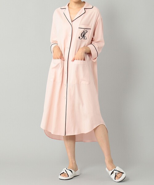 GRACE CLASS（グレースクラス）の「【LIFE STYLE WEAR】パイピングシャツワンピース（シャツワンピース・レディース・ピンク/イエロー・36）」の9枚目の写真