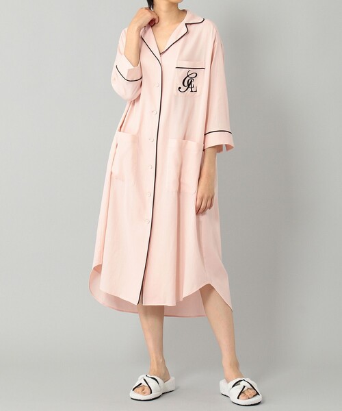 GRACE CLASS（グレースクラス）の「【LIFE STYLE WEAR】パイピングシャツワンピース（シャツワンピース・レディース・ピンク/イエロー・36）」の8枚目の写真