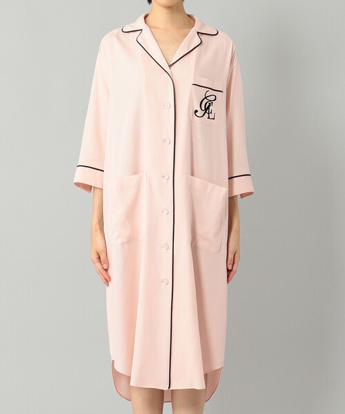 GRACE CLASS（グレースクラス）の「【LIFE STYLE WEAR】パイピングシャツワンピース（シャツワンピース・レディース・ピンク/イエロー・36）」の5枚目の写真