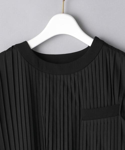 Sacai（サカイ）の「＜sacai（サカイ）＞プリーツ チュニック ■■■（Tシャツ/カットソー・レディース・ホワイト/ブラック・1）」の4枚目の写真