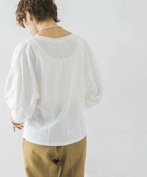 URBAN RESEARCH（アーバンリサーチ）の「袖ボリュームカットソー（Tシャツ/カットソー・レディース・チャコールグレー/オフホワイト/イエロー・FREE）」の8枚目の写真