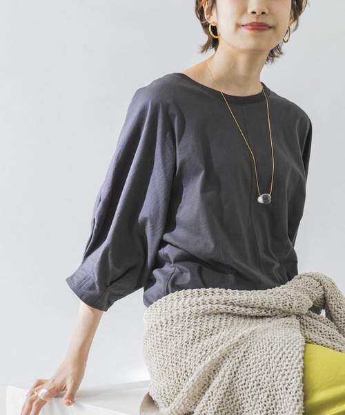 URBAN RESEARCH（アーバンリサーチ）の「袖ボリュームカットソー（Tシャツ/カットソー・レディース・チャコールグレー/オフホワイト/イエロー・FREE）」の10枚目の写真