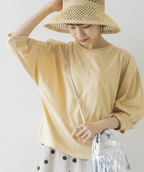 URBAN RESEARCH（アーバンリサーチ）の「袖ボリュームカットソー（Tシャツ/カットソー・レディース・チャコールグレー/オフホワイト/イエロー・FREE）」の13枚目の写真