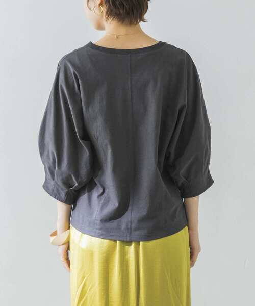 URBAN RESEARCH（アーバンリサーチ）の「袖ボリュームカットソー（Tシャツ/カットソー・レディース・チャコールグレー/オフホワイト/イエロー・FREE）」の19枚目の写真