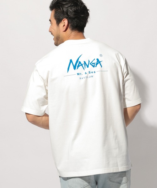 NANGA（ナンガ）の「【NANGA Mt. & Sea】ポケットTEE（Tシャツ/カットソー・メンズ・グレー/グリーン/オフホワイト/ネイビー・MEDIUM/LARGE）」の2枚目の写真