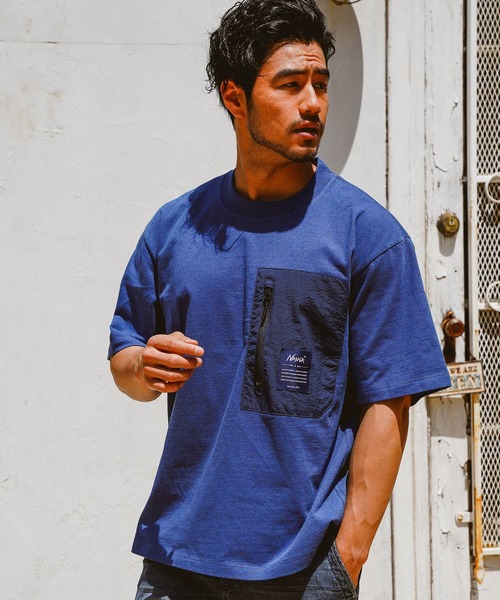 NANGA（ナンガ）の「【NANGA Mt. & Sea】ポケットTEE（Tシャツ/カットソー・メンズ・グレー/グリーン/オフホワイト/ネイビー・MEDIUM/LARGE）」の7枚目の写真