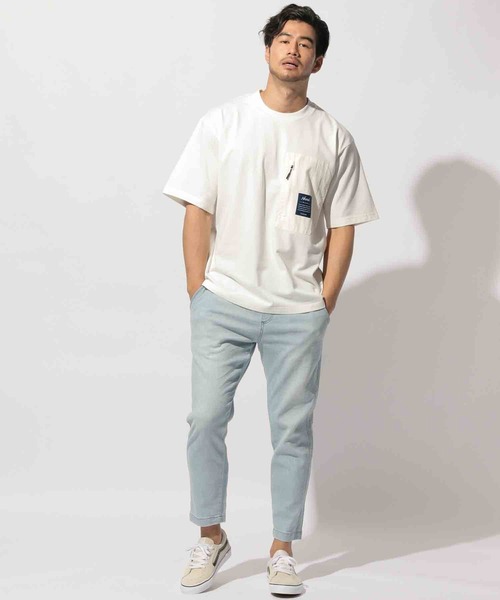 NANGA（ナンガ）の「【NANGA Mt. & Sea】ポケットTEE（Tシャツ/カットソー・メンズ・グレー/グリーン/オフホワイト/ネイビー・MEDIUM/LARGE）」の8枚目の写真