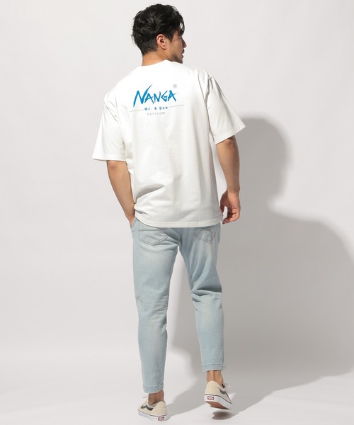 NANGA（ナンガ）の「【NANGA Mt. & Sea】ポケットTEE（Tシャツ/カットソー・メンズ・グレー/グリーン/オフホワイト/ネイビー・MEDIUM/LARGE）」の9枚目の写真