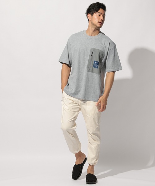 NANGA（ナンガ）の「【NANGA Mt. & Sea】ポケットTEE（Tシャツ/カットソー・メンズ・グレー/グリーン/オフホワイト/ネイビー・MEDIUM/LARGE）」の10枚目の写真