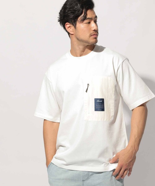 NANGA（ナンガ）の「【NANGA Mt. & Sea】ポケットTEE（Tシャツ/カットソー・メンズ・グレー/グリーン/オフホワイト/ネイビー・MEDIUM/LARGE）」の11枚目の写真