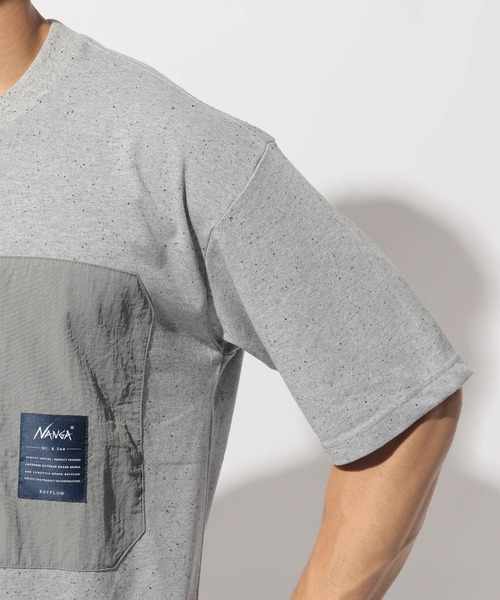 NANGA（ナンガ）の「【NANGA Mt. & Sea】ポケットTEE（Tシャツ/カットソー・メンズ・グレー/グリーン/オフホワイト/ネイビー・MEDIUM/LARGE）」の20枚目の写真