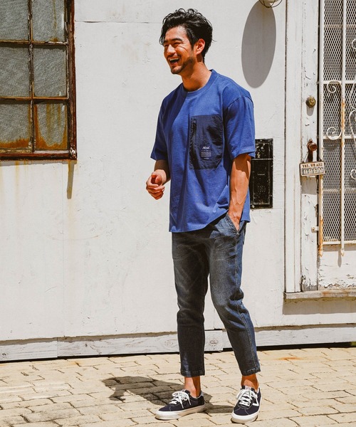 NANGA（ナンガ）の「【NANGA Mt. & Sea】ポケットTEE（Tシャツ/カットソー・メンズ・グレー/グリーン/オフホワイト/ネイビー・MEDIUM/LARGE）」の5枚目の写真