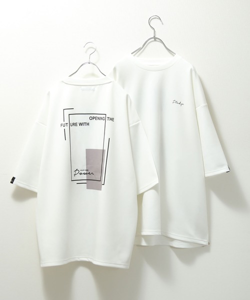 Pledge（プレッジ）の「【Pledge】【特別別注】 プリントシルケットポンチビッグTシャツ（Tシャツ/カットソー・メンズ・ホワイト/ブラック/ブルー/グレイッシュベージュ/ホワイト系/ホワイト系1/ブラック系/ブラック系1/ベージュ系/ベージュ系1/ブルー系/ブルー系1・MEDIUM/LARGE）」の18枚目の写真