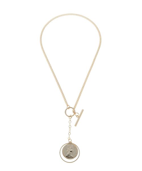 GYDA(ジェイダ)の「コインリングデザインネックレス(ネックレス・レディース・シルバー/ゴールド・FREE)」の10枚目の写真