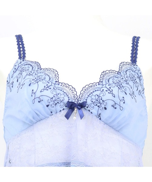 fran de lingerie(フランデランジェリー)の「Noble Tiara ノーブルティアラ コーディネートスリップ(その他アンダーウェア/インナー・レディース・オフホワイト/セージグリーン/ピンク/ブラック/ホワイト/ベージュ/ブルー/クリーム/ピンクベージュ/ブラウン/ブルーパープル・M-80/L-80)」の20枚目の写真