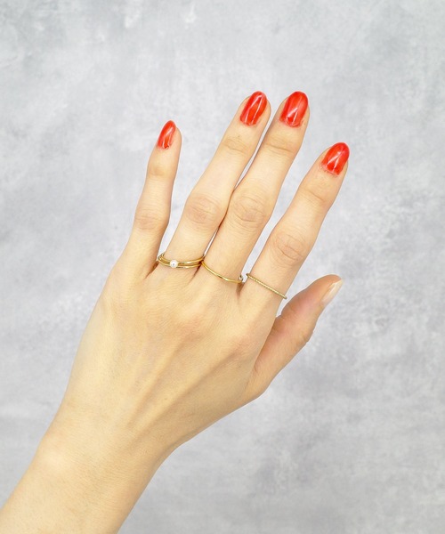 ISOLATION（アイソレーション）の「【ISOLATION / アイソレーション】14KGF Twist Ring / ゴールドフィルド ツイストリング（リング・レディース・ゴールド・#11/#9/#13）」の7枚目の写真