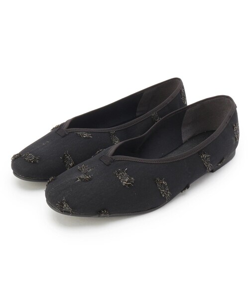 ESPERANZA(エスペランサ)の「◆【In LIFE】ジャカードフラットバレエ(その他シューズ・レディース・ネイビー系6/イエロー系8/ブラック系2/グレー系4/ブラウン系8・23.5cm/24.0cm/22.5cm/23.0cm/24.5cm)」の2枚目の写真