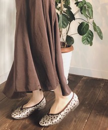 ◆【In LIFE】ジャカードフラットバレエ