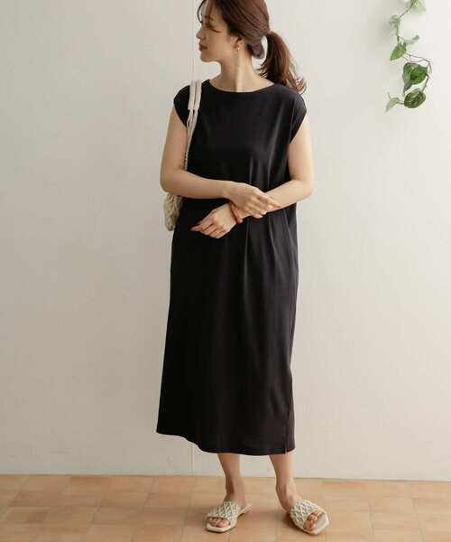 URBAN RESEARCH DOORS（アーバンリサーチドアーズ）の「ノースリーブカットソーワンピース（ワンピース・レディース・チャコールグレー/ネイビー/カーキ・ONE）」の15枚目の写真