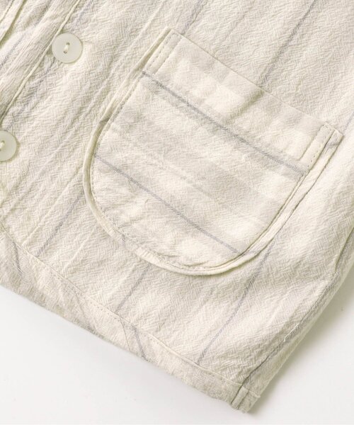 apres les cours（アプレレクール）の「/リラックスノーカラーシャツ（シャツ/ブラウス・キッズ・ブラウン/ストライプ・120/100/110/80/90/130/140）」の12枚目の写真