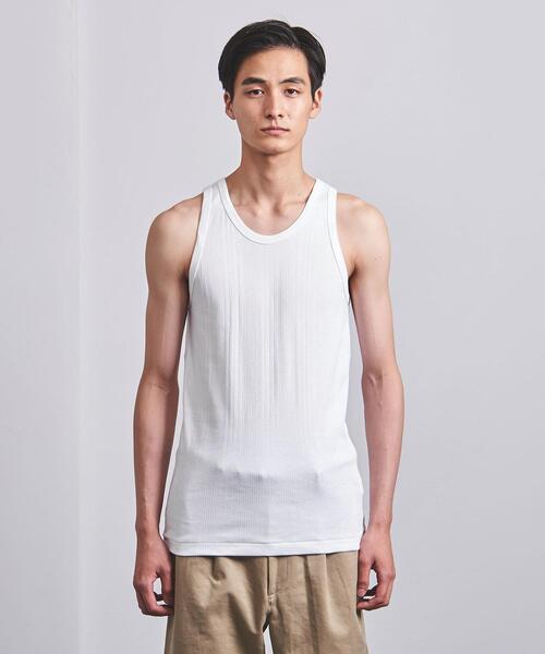 UNITED ARROWS（ユナイテッドアローズ）の「＜UNITED ARROWS＞ スヴィン/サファイア タンクトップ（タンクトップ・メンズ・ホワイト・MEDIUM/SMALL/LARGE/X-LARGE）」の2枚目の写真