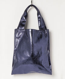 メタリックフェイクレザーWトートバッグ