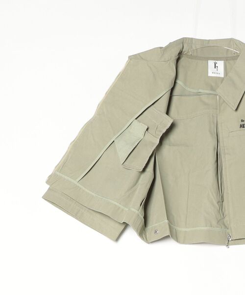 styles(スタイルス)の「HENZA X STYLES Short shirt jacket BD0001(ブルゾン・レディース・ブラック/オリーブ・ONE SIZE)」の11枚目の写真
