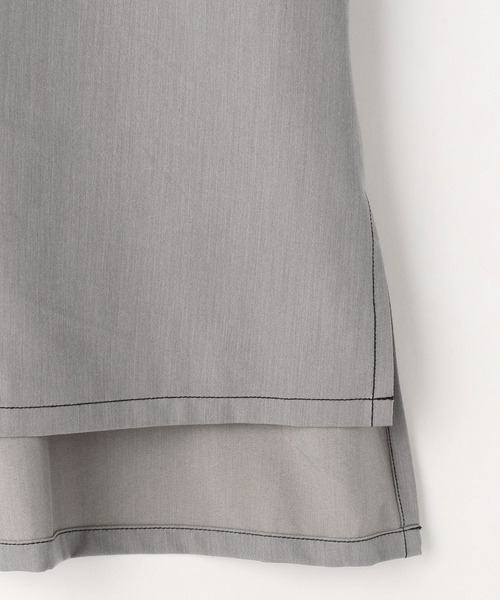 179/WG(イチナナキュウダブルジー)の「配色ステッチ半袖CPOシャツ(シャツ/ブラウス・レディース・ブラック/ベージュ/グレー・MEDIUM)」の16枚目の写真