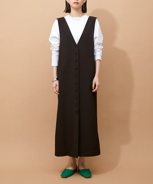 ADAM ET ROPE サロペットロングスカート　2way 美品　アダムエロペ ADAM ET ROPE'（アダムエロペ）の「【WEB限定】2WAYジャンパー