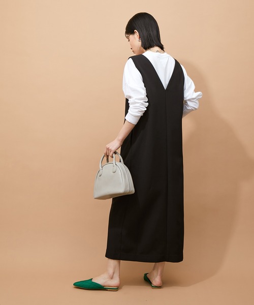 ADAM ET ROPE'(アダムエロペ)の「【WEB限定】2WAYジャンパースカート(ジャンパースカート・レディース・ブラック/ブルー・FREE)」の11枚目の写真