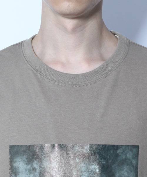 HARE（ハレ）の「マーブルフロントプルオーバー(HARE)（Tシャツ/カットソー・メンズ・ブラック/グレー/オフホワイト・SMALL/MEDIUM）」の18枚目の写真