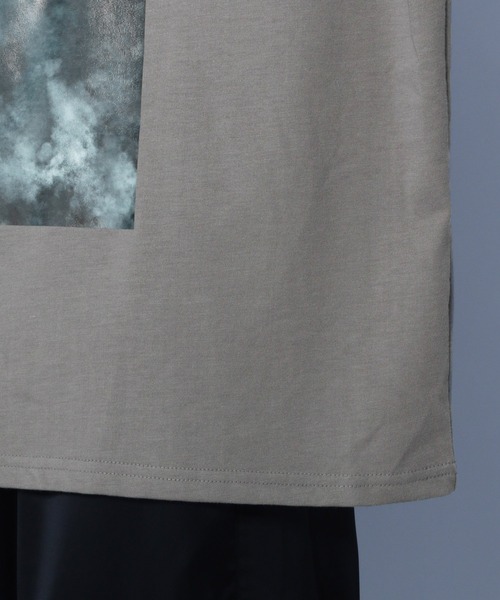 HARE（ハレ）の「マーブルフロントプルオーバー(HARE)（Tシャツ/カットソー・メンズ・ブラック/グレー/オフホワイト・SMALL/MEDIUM）」の13枚目の写真