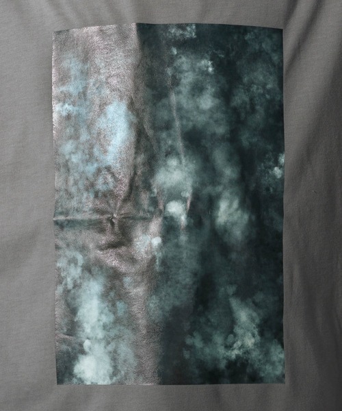 HARE（ハレ）の「マーブルフロントプルオーバー(HARE)（Tシャツ/カットソー・メンズ・ブラック/グレー/オフホワイト・SMALL/MEDIUM）」の9枚目の写真