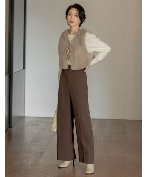 [累計販売数3,000足突破！][大きいサイズ有]フェイクレザースクエアトゥミドルブーツ（ブーツ）｜Re:EDIT（リエディ）