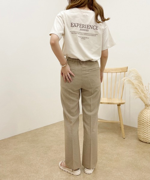 apres jour clair(アプレジュールクレア)の「【apres jour clair】チェックセミフレアパンツ【ZOZOTOWN限定アイテム】(スラックス・レディース・ブラウン系その他/グリーン系その他/ベージュ・SMALL/X-LARGE/MEDIUM)」の10枚目の写真