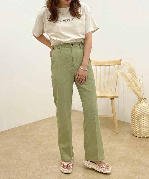 apres jour clair(アプレジュールクレア)の「【apres jour clair】チェックセミフレアパンツ【ZOZOTOWN限定アイテム】(スラックス・レディース・ブラウン系その他/グリーン系その他/ベージュ・SMALL/X-LARGE/MEDIUM)」の19枚目の写真