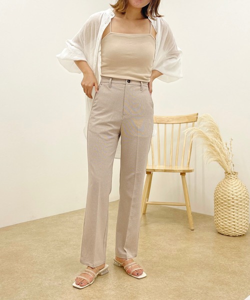 apres jour clair(アプレジュールクレア)の「【apres jour clair】チェックセミフレアパンツ【ZOZOTOWN限定アイテム】(スラックス・レディース・ブラウン系その他/グリーン系その他/ベージュ・SMALL/X-LARGE/MEDIUM)」の14枚目の写真