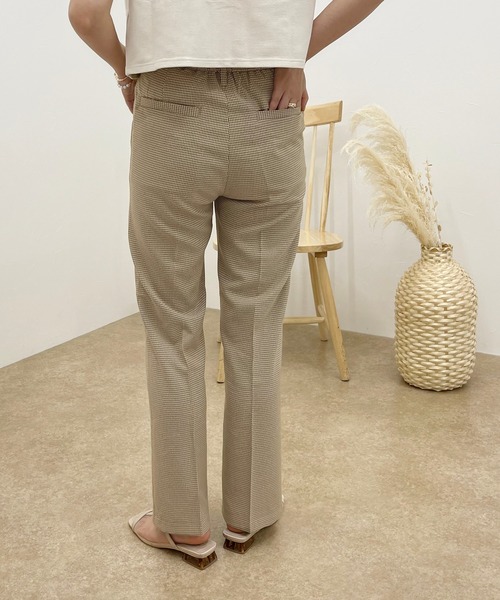 apres jour clair(アプレジュールクレア)の「【apres jour clair】チェックセミフレアパンツ【ZOZOTOWN限定アイテム】(スラックス・レディース・ブラウン系その他/グリーン系その他/ベージュ・SMALL/X-LARGE/MEDIUM)」の6枚目の写真