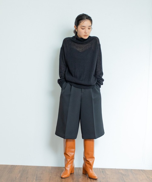 REMME（レメ）の「REMME　ルーズフィットロングブーツ（ブーツ・レディース・ブラック/ブラウン・38/36/37）」の5枚目の写真