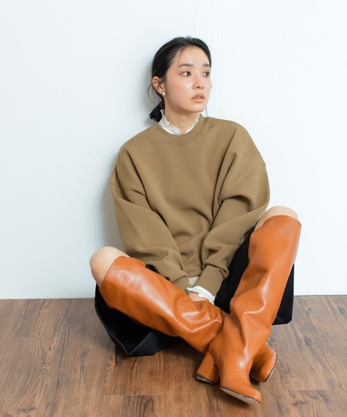 REMME（レメ）の「REMME　ルーズフィットロングブーツ（ブーツ・レディース・ブラック/ブラウン・38/36/37）」の20枚目の写真