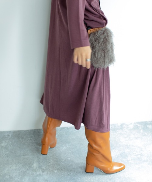 REMME（レメ）の「REMME　ルーズフィットロングブーツ（ブーツ・レディース・ブラック/ブラウン・38/36/37）」の13枚目の写真